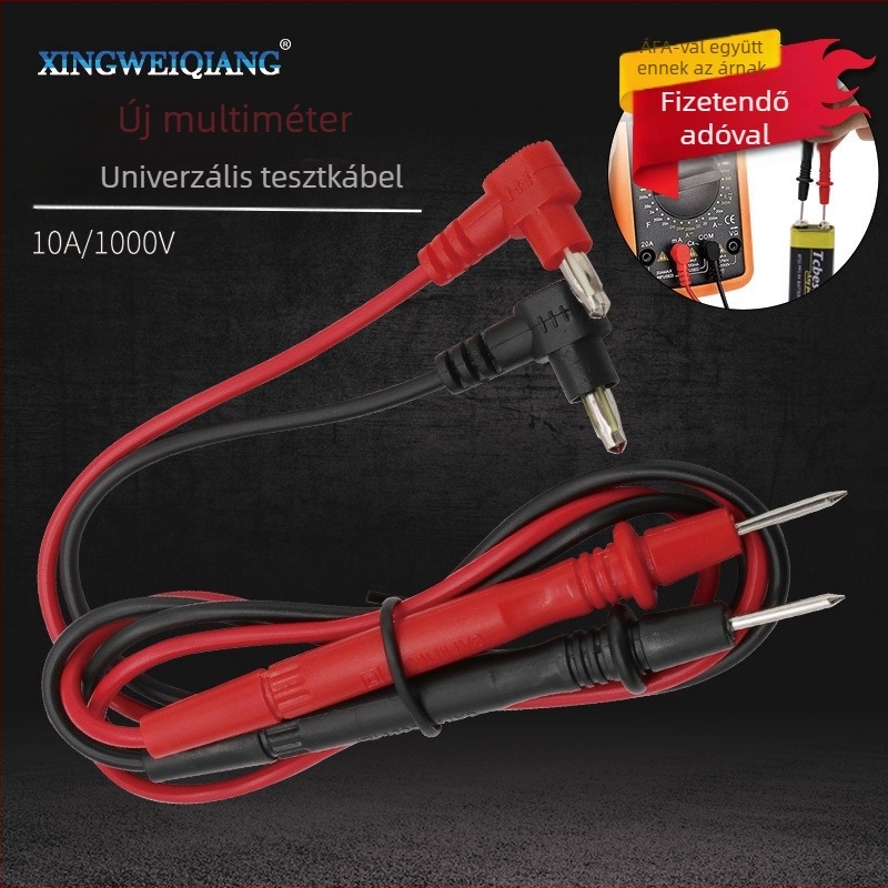 Digitális multiméter tesztvezetékek – 1000V, 10A, univerzális mérőeszközökhöz (Xing wei qiang)