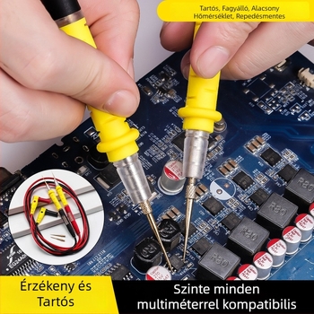 Multiméter tesztvezetékek – Márka Zheng tietou; Modell: Multimeter test leads; Anyag: szilikon + aranyozott réz; Cél: tesztvonal; Eredet: Kína