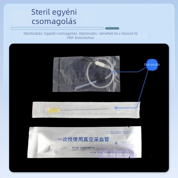 PRP szérum szeparációs cső, steril orvosi centrifálós cső vérvételhez, kapacitás 8 ml, Huabo