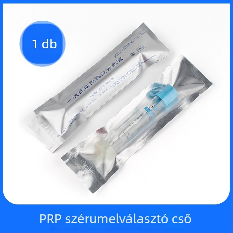 PRP szérum szeparációs cső, steril orvosi centrifálós cső vérvételhez, kapacitás 8 ml, Huabo
