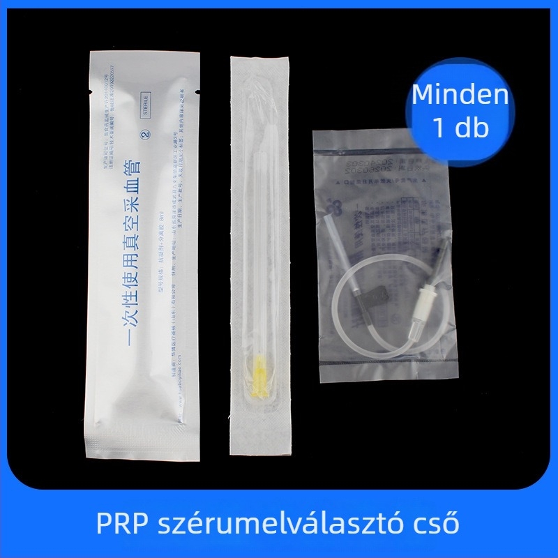 PRP szérum szeparációs cső, steril orvosi centrifálós cső vérvételhez, kapacitás 8 ml, Huabo