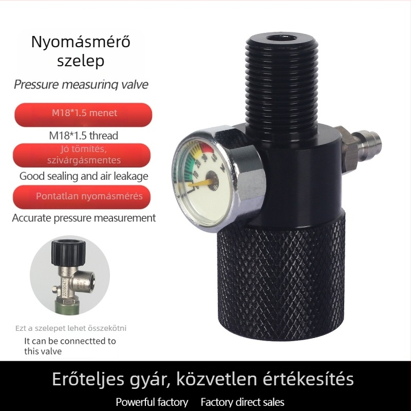 Nyomáspróba szelep • 40 MPa • M18x1.5 menet • Alumíniumötvözet • Terheléses teszthez