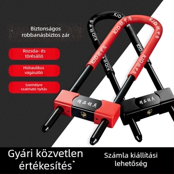 Vasból készült dupla üvegajtó zár, üzlethelyiségekhez, anti-furt
