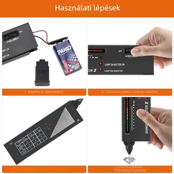 Gyémántdetektor toll jáde keménység teszt és hővezető mérővel ékszerek azonosításához