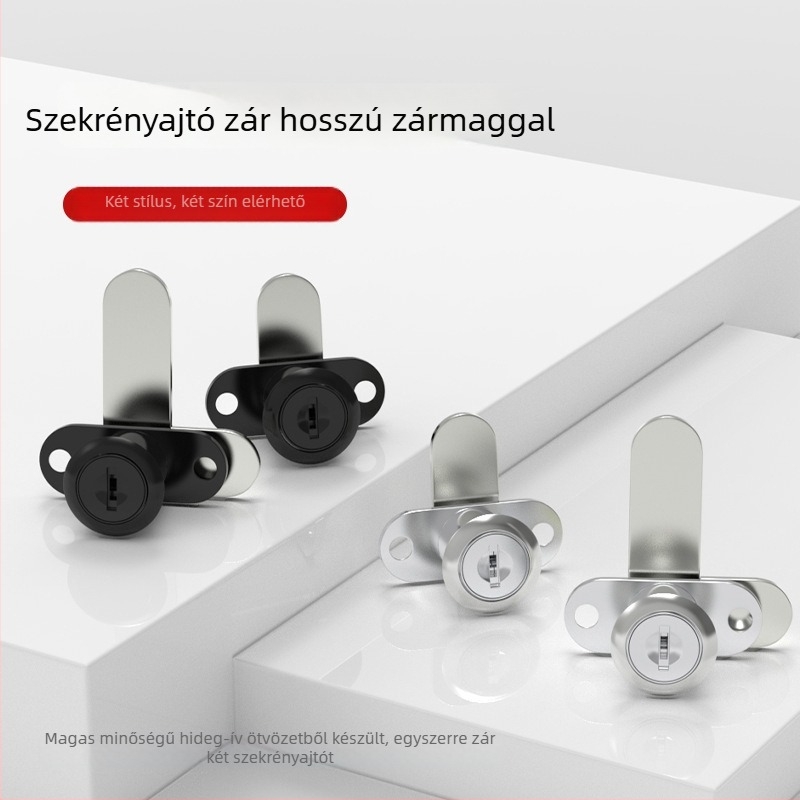Little Doctor 201 kétajtós szekrényzár, cinkötvözet, modell 201, modern minimalista stílus