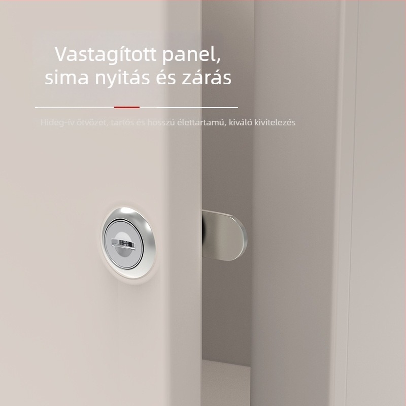 Little Doctor 201 kétajtós szekrényzár, cinkötvözet, modell 201, modern minimalista stílus