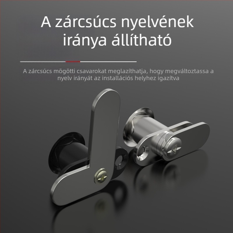 Little Doctor 201 kétajtós szekrényzár, cinkötvözet, modell 201, modern minimalista stílus