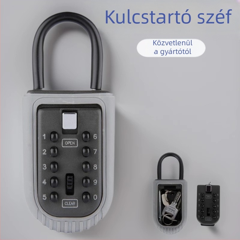 BHS BH002 kültéri, függő kulcsdoboz zink ötvözetből, jelszavas zár, otthonra, irodára és raktárra