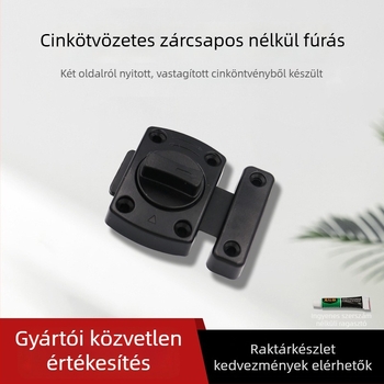 Cinkötvözetes fiók- és ajtózár, modell CX-02, fúrás nélküli szerelés, Lemon Shuo márka