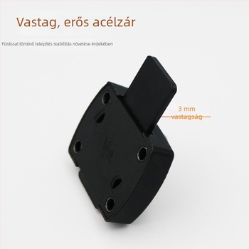 Cinkötvözetes fiók- és ajtózár, modell CX-02, fúrás nélküli szerelés, Lemon Shuo márka