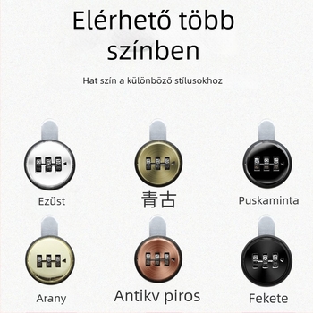 Ute jelszózár szekrényekhez és irodai bútorokhoz — cinkötvözet, modell: Mailbox password lock, stílus modern egyszerű