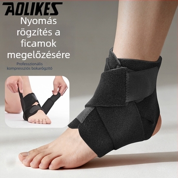Aolikes bokavédő elasztikus kompresszióval — nylon, universal futáshoz és kültéri sportokhoz