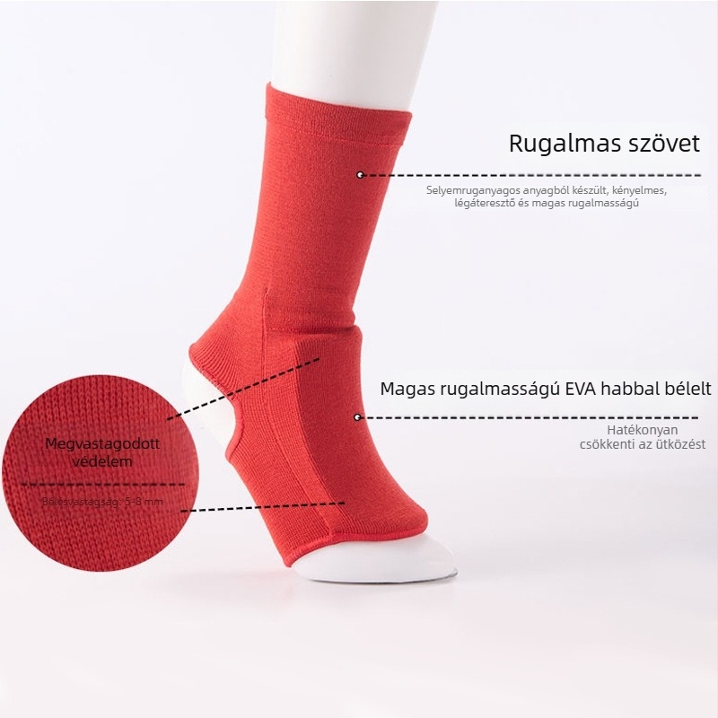Habanyagú bokavédő edzéshez – univerzális bokavédő bokszhoz és Muay Thai-hoz