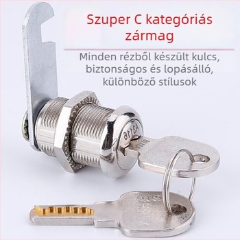 AS-889 szekrényzár, cink ötvözet, Concord márka, vas- és fa szekrényekhez, világos luxus stílus