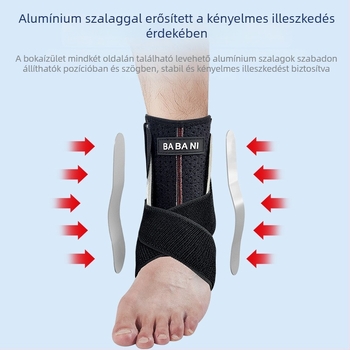 Orvosi minőségű boka rehabilitációs sín, férfiak és nők számára, a ficamok megelőzésére és a bokasérülések gyógyítására, bokaízület védőhüvely