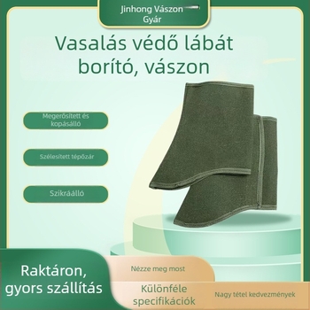 Vászon lábvédő hegesztőknek – ütésvédelmet, szigetelés, tűzállóság