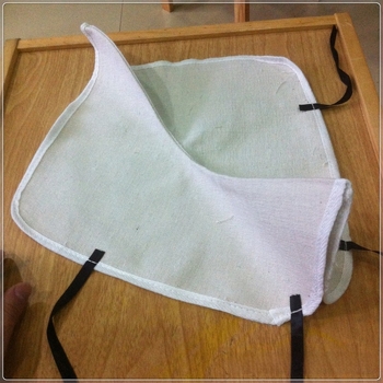 Vászon lábvédő hegesztéshez, újrahasználható, magas szárú, szikrák elleni védelem