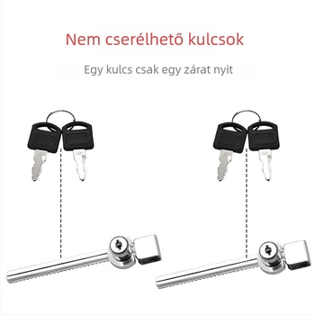 Push-pull üveg vitrín zár, Lixin Hardware, modell 1101, cinkötvözet