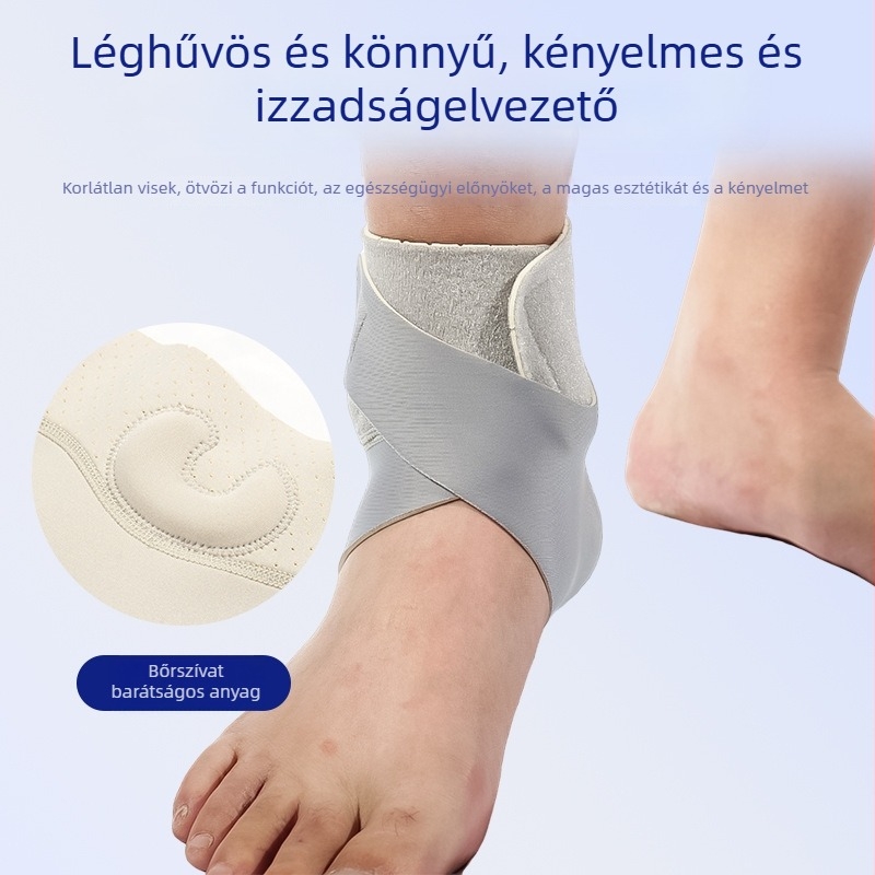 Spandexből készült kompressziós bokavédő, kosárlabda és futás, uniszex