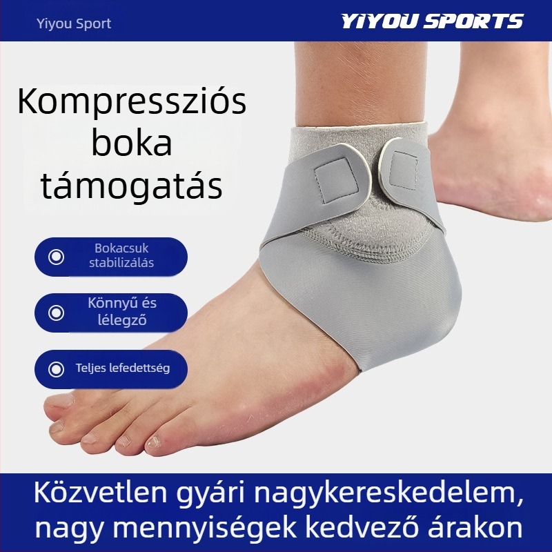 Spandexből készült kompressziós bokavédő, kosárlabda és futás, uniszex