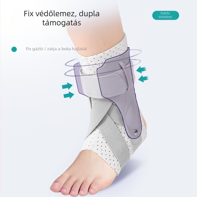 Bokaszorító ortézis rehabilitációhoz és funkcionális támogatáshoz — poliészter anyag, boka védelem