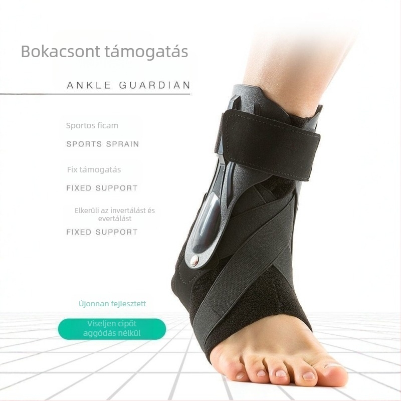 Felnőtt bokaortézis — Modell 031, fix bokaortézis OK anyagból, SCR, ABS és Velcro zárás a boka védelméért