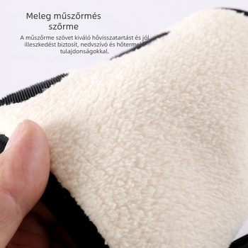 Őszi–téli kerékpáros bokavédők meleg fleece-béléssel, láb- és nyakvédővel, férfiak és nők számára