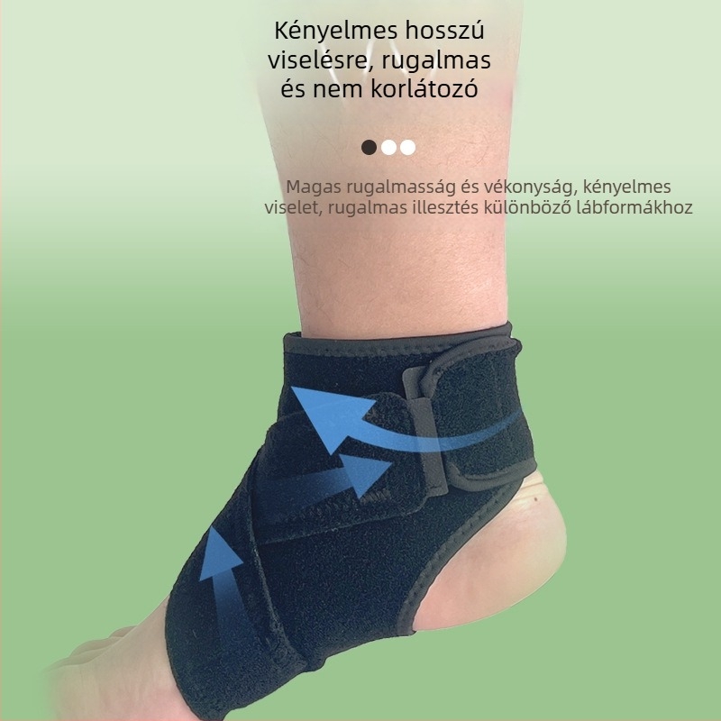 Felnőtt boka rögzítő futáshoz, túrázáshoz, görkorizáshoz, futballhoz és kosárlabdához; boka ficam elleni védelem; rugalmas és állítható; sportkiegészítő