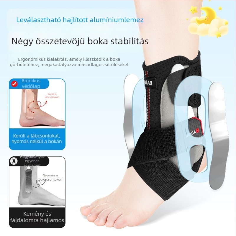 Sportos bokaortézis, orvosi minőségű felépülést támogató, könnyű, részleges támasztó védelem