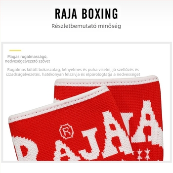 RAJA bokatámogatás bokszhoz és harcművészetekhez, edző zoknik Sanda és Muay Thai számára, gyerekeknek és felnőtteknek