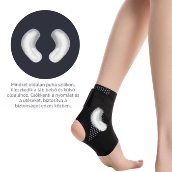 Bokavédő mandzsetta kosárlabdához – nylon anyag, uniszex, ficam utáni felépülés
