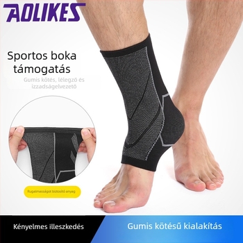 Kötött, lélegző boka mandzsetta kompresszióval – kosárlabda, futball és futás számára, seamless, vékony