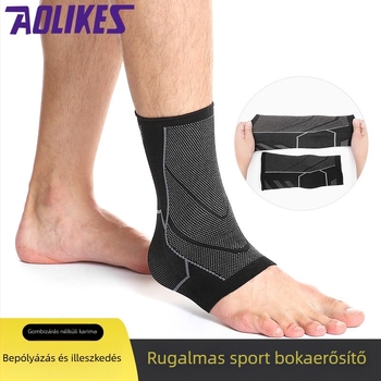 Kötött, lélegző boka mandzsetta kompresszióval – kosárlabda, futball és futás számára, seamless, vékony