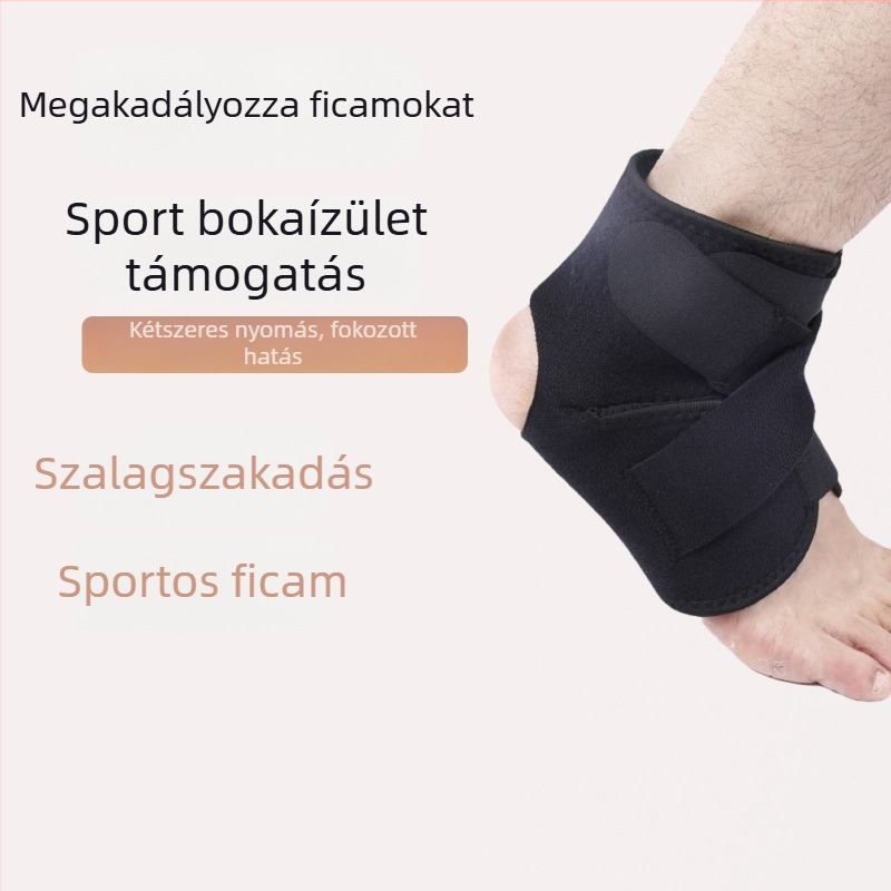 Bokavédő kompressziós pánttal futball és kosárlabda számára – Márka: All beautiful; Anyag: poliészter rost; Alkalmazható sportok: kosárlabda; Védett testrész: boka; Kategória: boka védő