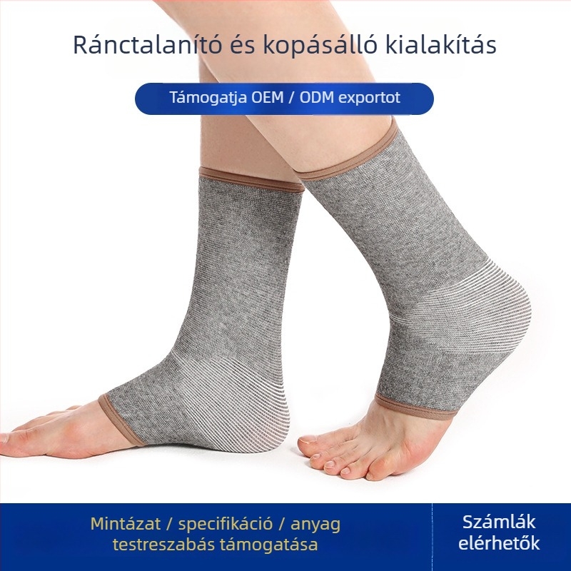 Bokarögzítő — légáteresztő bambuszszénes kötött anyagból, részleges támasz, poliészter alapanyag.