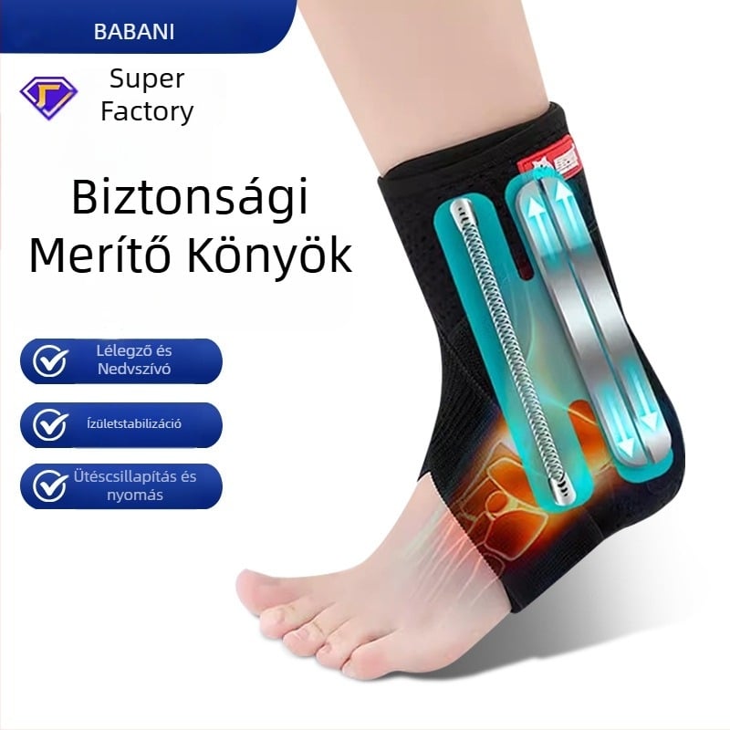 Sportos boka támasz, lélegző poliészter anyag, boka stabilizálás, univerzális alkalmazás