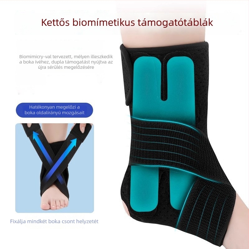 Sportos boka támasz, lélegző poliészter anyag, boka stabilizálás, univerzális alkalmazás