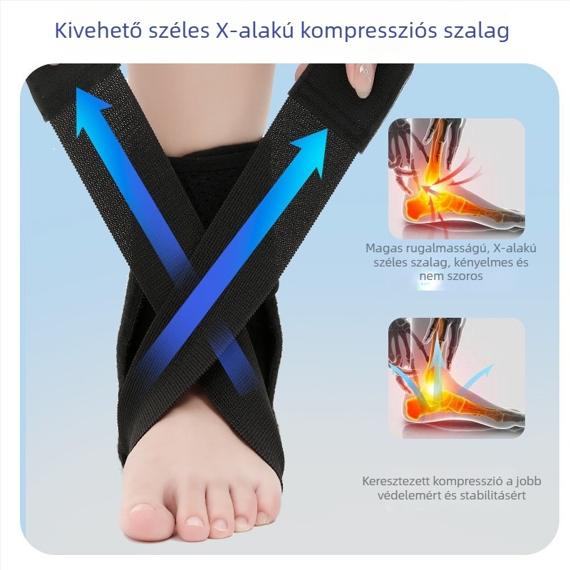 Sportos boka támasz, lélegző poliészter anyag, boka stabilizálás, univerzális alkalmazás
