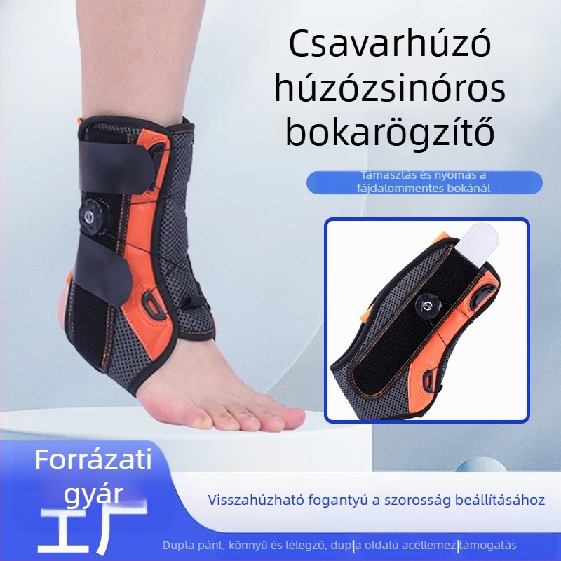 Felnőtt bokaortézis, edzéshez való boka-támasz, futás és guggolás támogatás, lélegző, szabályozható bokaortézis