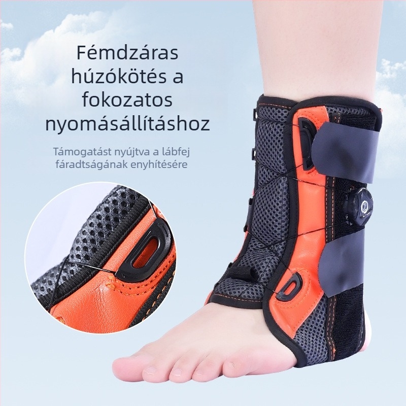 Felnőtt bokaortézis, edzéshez való boka-támasz, futás és guggolás támogatás, lélegző, szabályozható bokaortézis