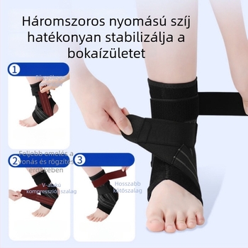 Szellőző sport bokarögzítő, bokaízületi stabilizátor a ficamok és a szalagok felépüléséhez