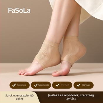 FaSoLa Női Sarokvédő Zokni, Nylon, Egész Éves Használat