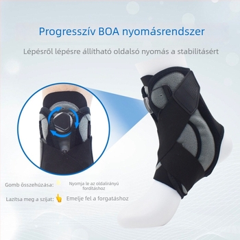 Kosárlabda boka-támasz dupla rugóval és progresszív nyomással, Velcro pánttal