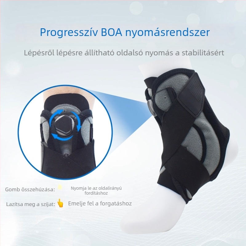 Kosárlabda boka-támasz dupla rugóval és progresszív nyomással, Velcro pánttal