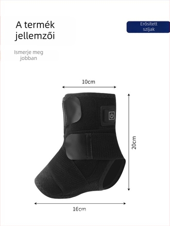 USB-melegített bokaortézis ín- és ízületvédő funkcióval, felnőtteknek, alkalmas mászáshoz, futáshoz és kerékpározáshoz