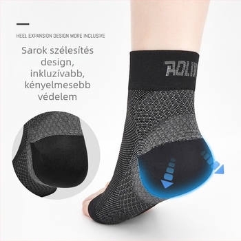 AOLIKES rugalmas boka-kompressziós sleeve, légáteresztő boka védelem kültéri sportokra, futásra, kerékpározásra és táncra