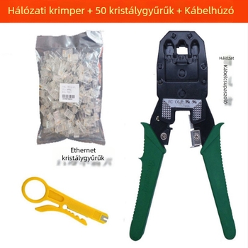 Hálózati kábel tesztelő és crimpelő eszközök készlet — vízálló, különleges acélból, hálózati mérnököknek és otthoni használatra