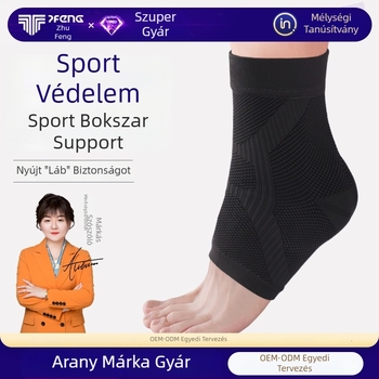 Bokatámasz, vékony és légáteresztő, rugalmas kompressziós mandzsetta felnőtteknek, kosárlabdához és futáshoz (anyagok: nylon-spandex-latex-selyem)