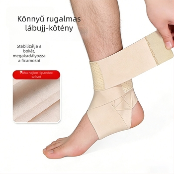 Boka merevítő elasztikus szalagokkal – légáteresztő nylon, bokaízületi stabilizátor, kosárlabdához, dinamikus állítható támogatás