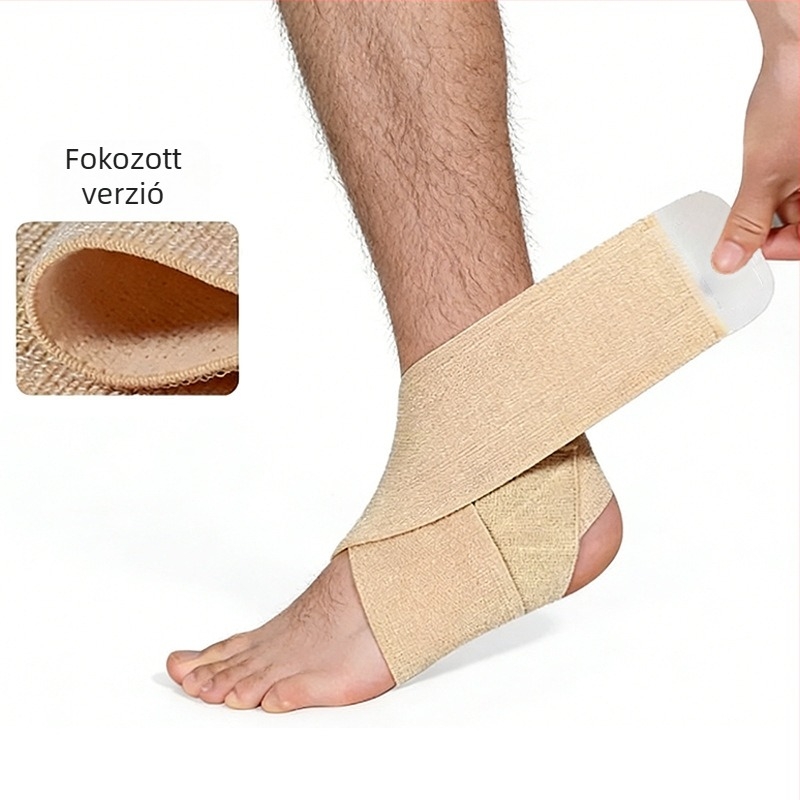 Boka merevítő elasztikus szalagokkal – légáteresztő nylon, bokaízületi stabilizátor, kosárlabdához, dinamikus állítható támogatás